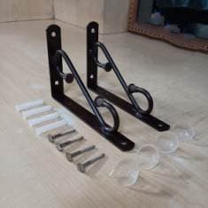 S Brecket brown powder coated