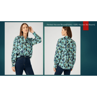 Printed Viscose Blouse