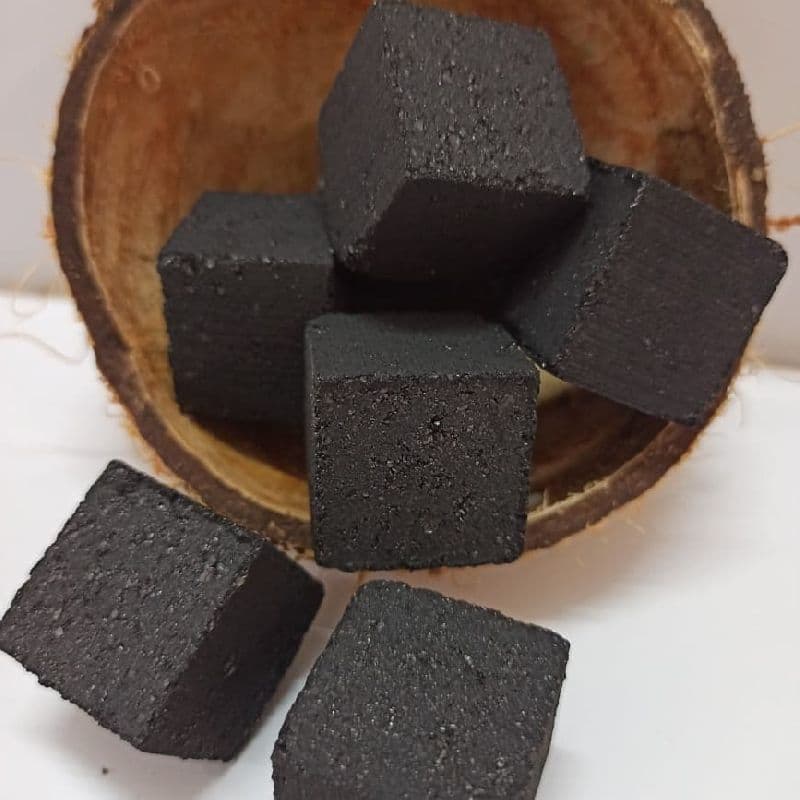 Coconut shell charcoal-based Shisha cubes
