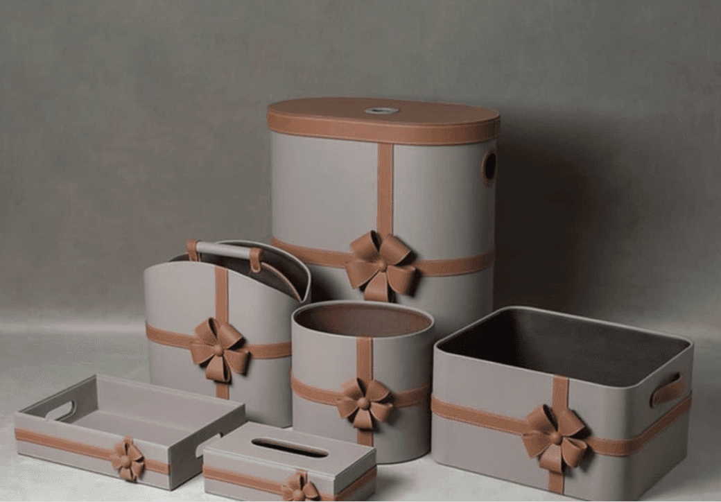 Leather Home Organizer Set