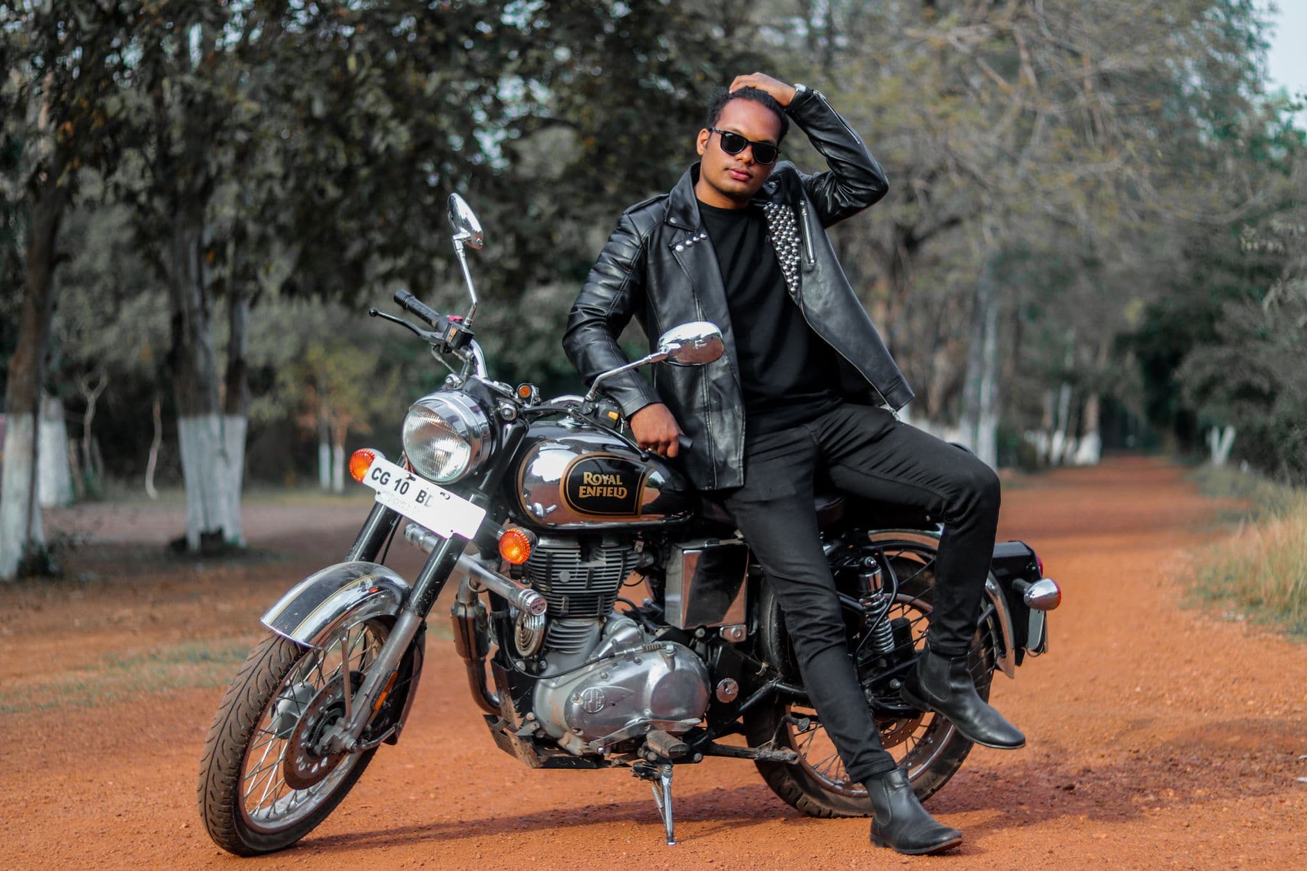 Men's Classic Faux Leather Biker Jacket