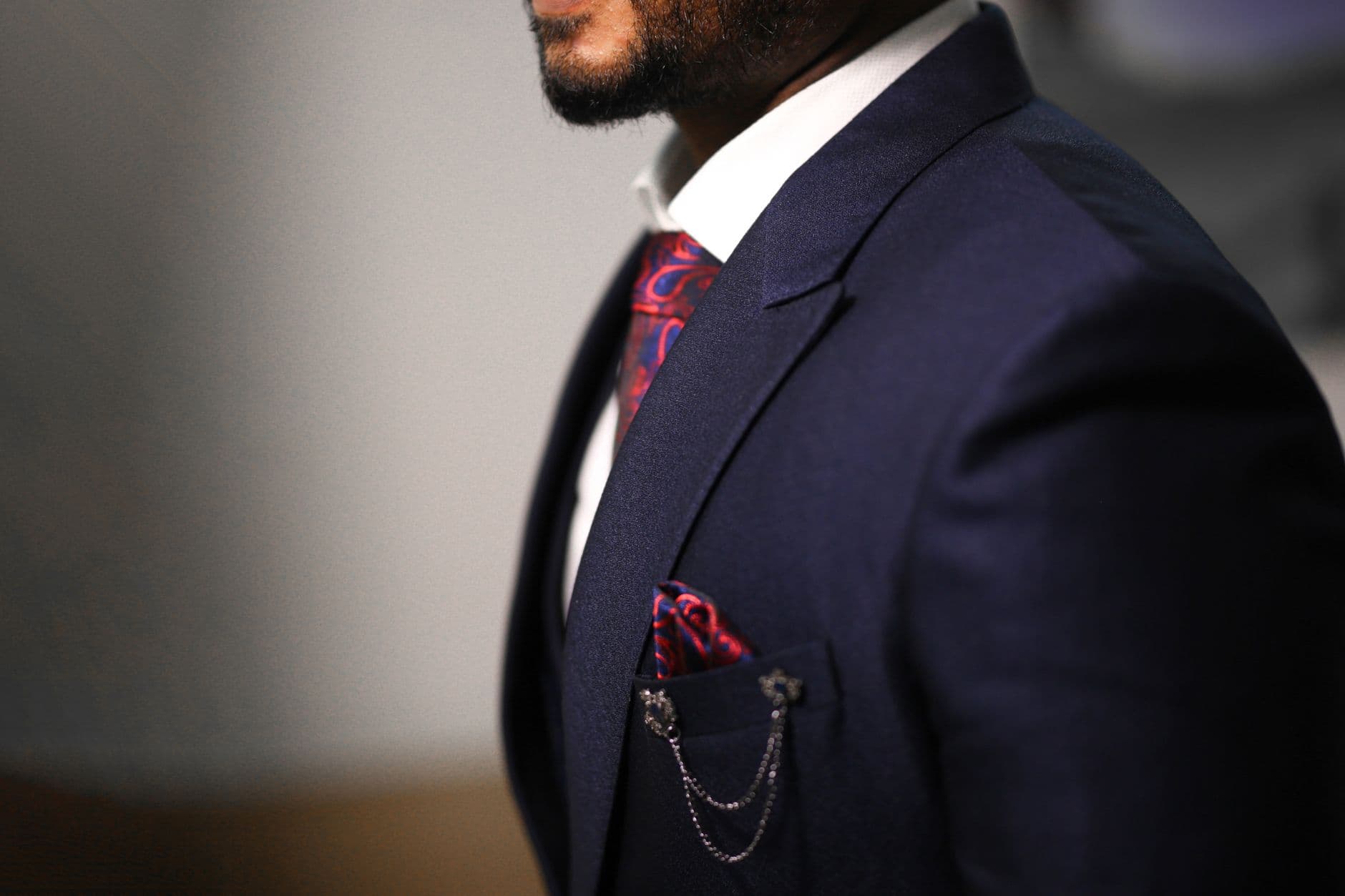 Silk Jacquard Necktie and Pocket Square Set