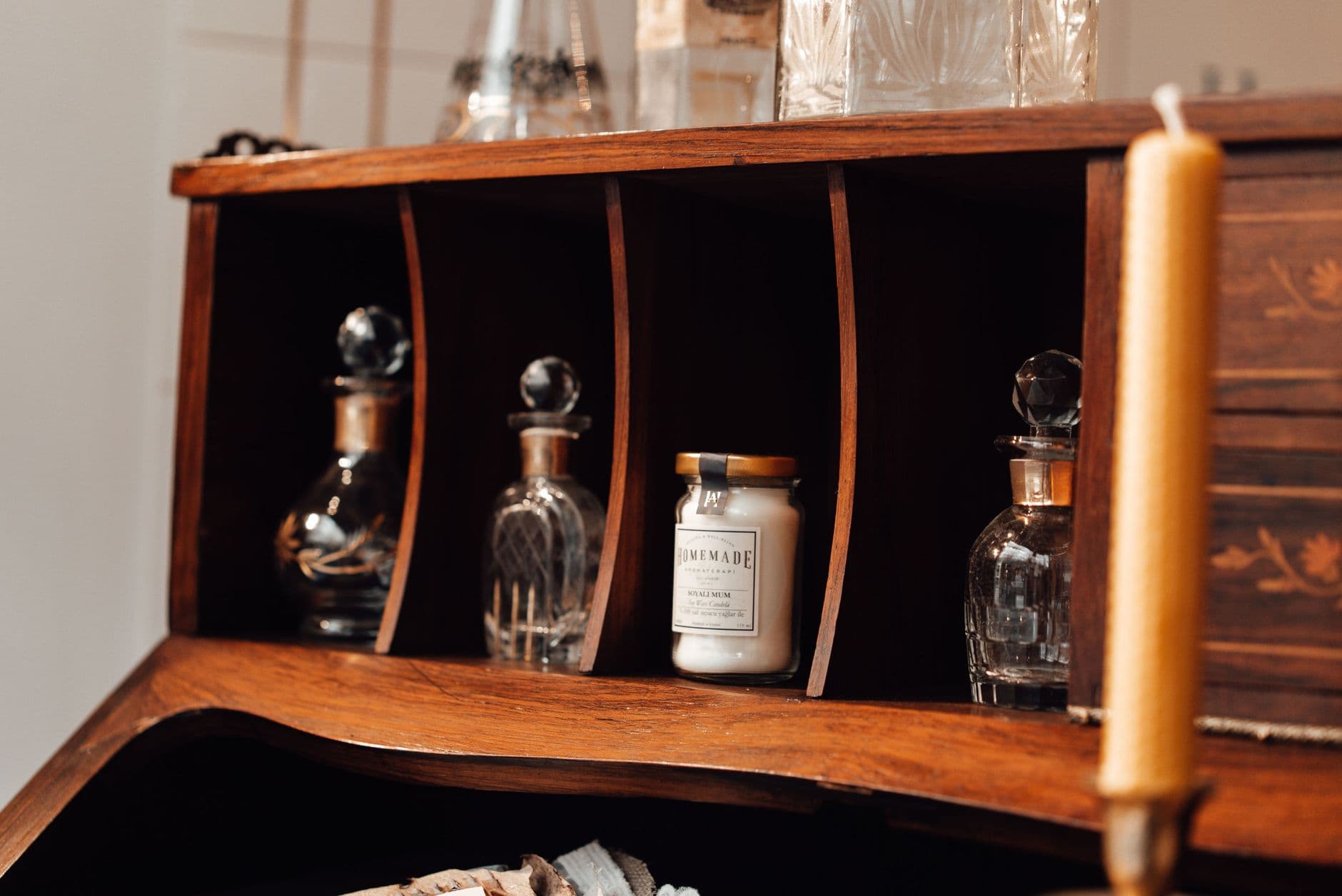 Antique Finish Jar Candle